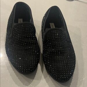 Steve Madden Black Studded Loafers